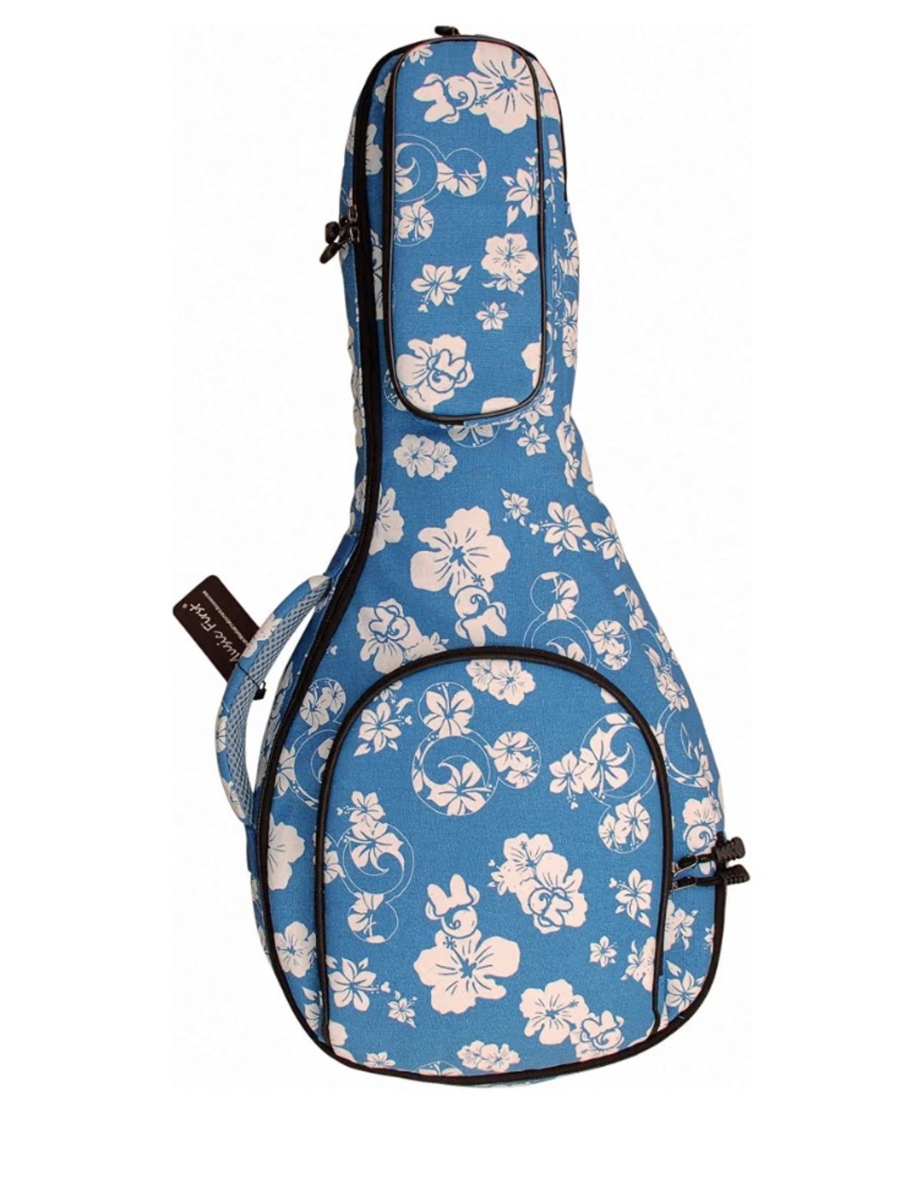 MUSIC FIRST Blue & White Plumeria Mandolin Gig Bag NWT